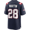 Qdoa NE.Patriots #28 Curtis Martin Navy Game Retired Player Jersey