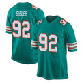M.Dolphins #92 Zach Sieler Player Aqua Alternate Home Game Qdoa Stitched Jerseys
