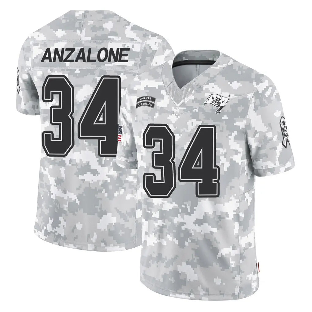 TB.Buccaneers #34 Alex Anzalone Player Arctic Camo Limited Salute To Service Home Game Qdoa Stitched Jerseys