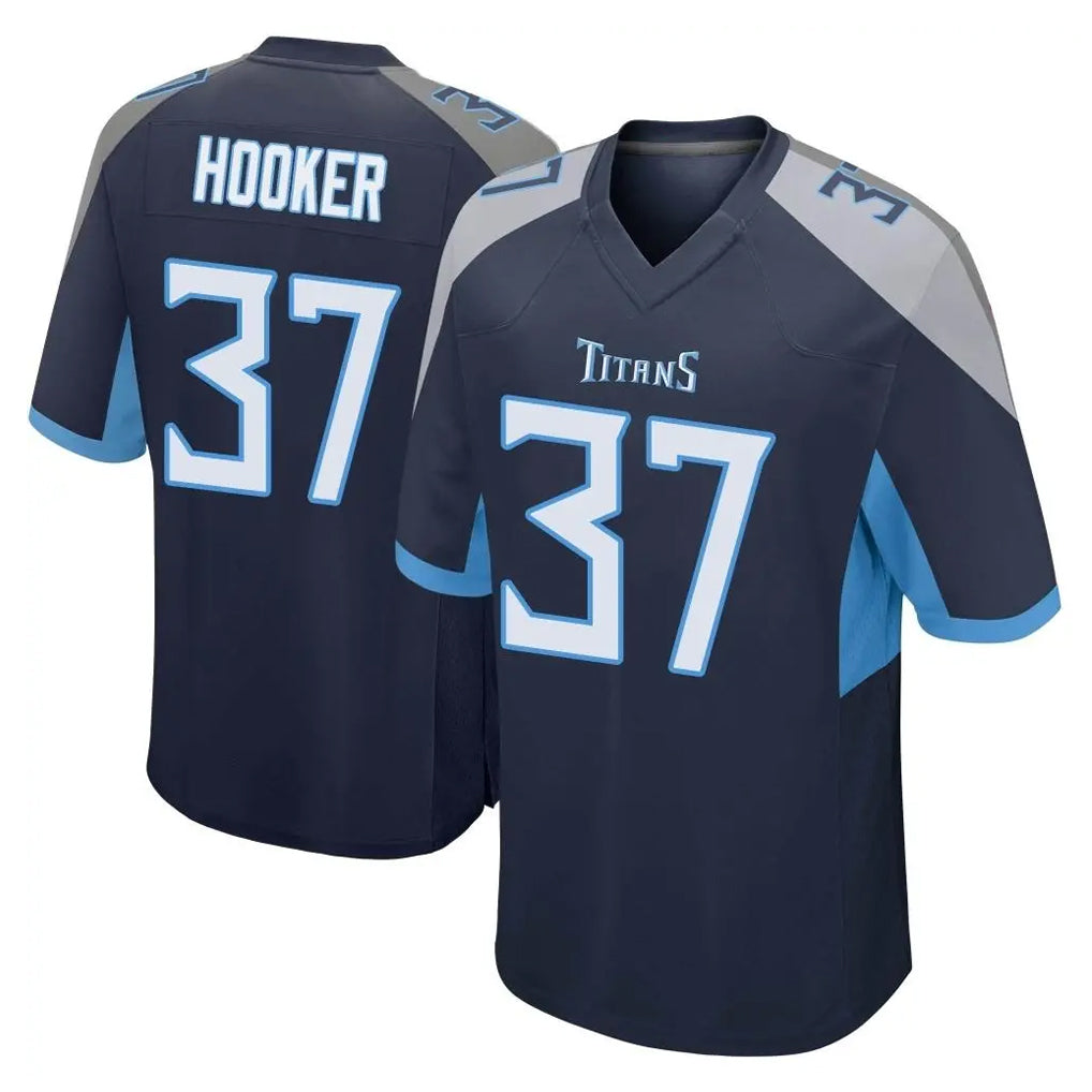 T.Titans #37 Amani Hooker Player Navy Home Game Qdoa Stitched Jerseys