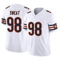 C.Bears #98 Montez Sweat Player White Vapor F.U.S.E. Limited Home Game Qdoa Stitched Jerseys