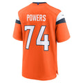 Qdoa D.Broncos #74 Ben Powers Orange Team Game Jersey
