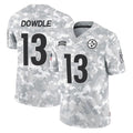 P.Steelers #13 Rico Dowdle Player Arctic Camo Limited Salute To Service Home Game Qdoa Stitched Jerseys