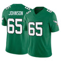 P.Eagles #65 Lane Johnson Player Green Kelly Alternate Vapor F.U.S.E. Home Game Qdoa Stitched Jerseys