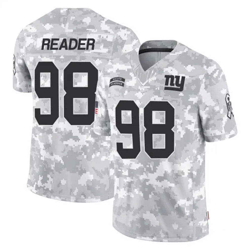 NY.Giants #98 DJ Reader Player Arctic Camo Salute To Service Limited Game Qdoa Stitched Jerseys