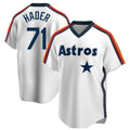 H.Astros #71 Josh Hader Player White Cooperstown Collection T-shirt Qdoa Stitched Jerseys