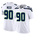 S.Seahawks #90 Jarran Reed Player White Limited Vapor F.U.S.E. Home Game Qdoa Stitched Jerseys