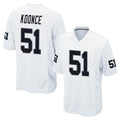 LV.Raiders #51 Malcolm Koonce Player White Home Game Qdoa Stitched Jerseys