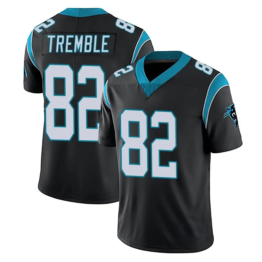 C.Panthers #82 Tommy Tremble Player Black Vapor Untouchable Limited Game Qdoa Stitched Jerseys