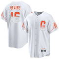 SF.Giants #16 Rafael Devers Player White City Connect Home Game Qdoa Stitched Jerseys