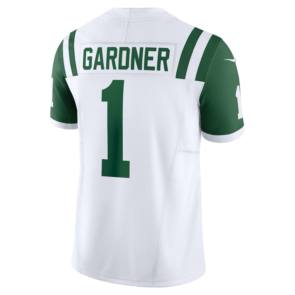 Qdoa NY.Jets #1 Ahmad Sauce Gardner White Classic Alternate Vapor F.U.S.E. Limited Jersey