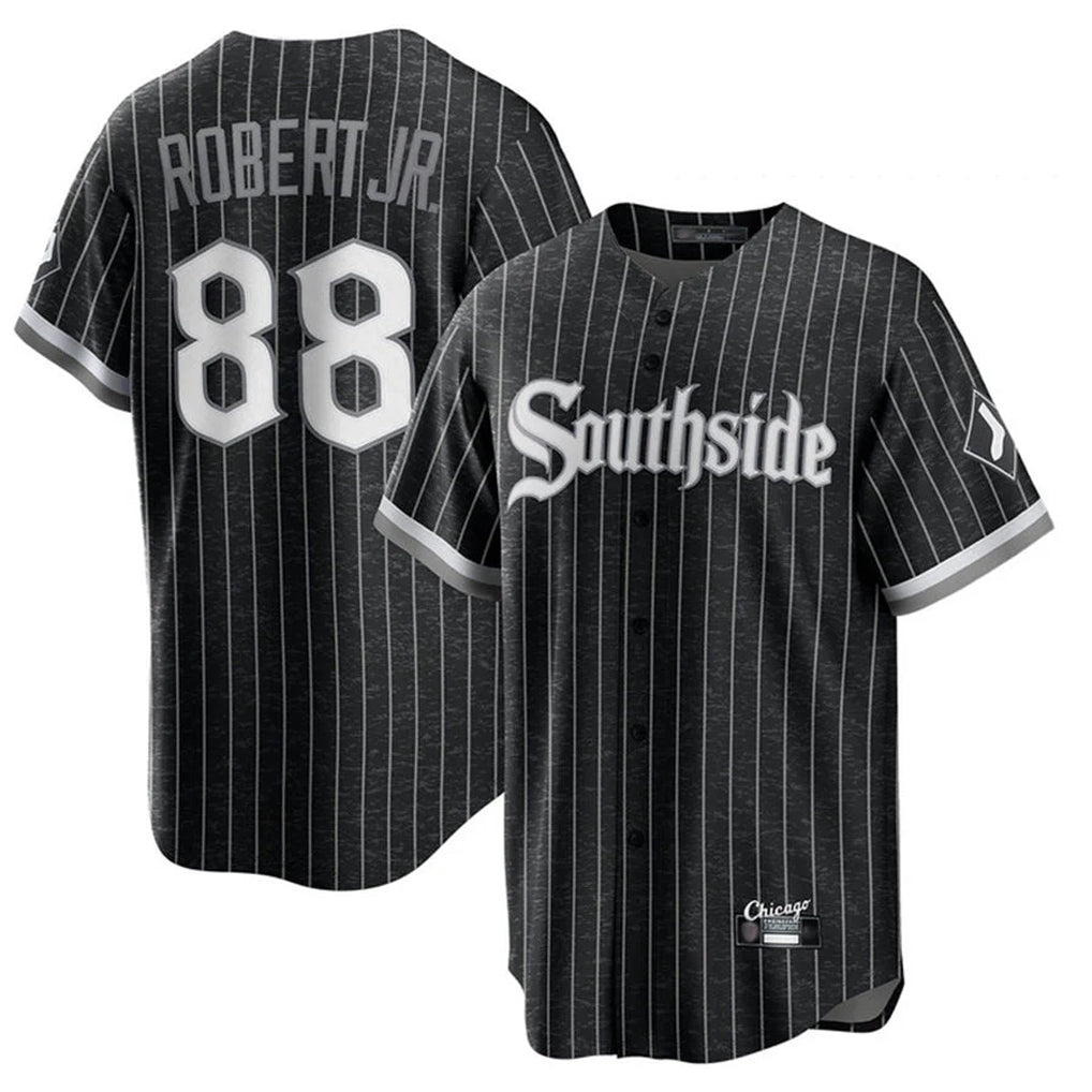 C.White Sox #88 Luis Robert Jr Player Black City Connect Home Game Qdoa Stitched Jerseys
