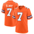 D.Broncos #7 John Elway Player Orange Throwback Game Qdoa Stitched Jerseys