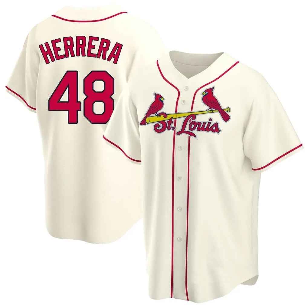 St. Louis Cardinals #48 Ivan Herrera Player Cream Home Game Qdoa Stitched Jerseys
