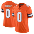 D.Broncos #0 Jonathon Cooper Player Orange Vapor Untouchable Limited Home Game Qdoa Stitched Jerseys