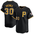 P.Pirates #30 Paul Skenes Player Black Alt Limited Home Qdoa Stitched Jerseys