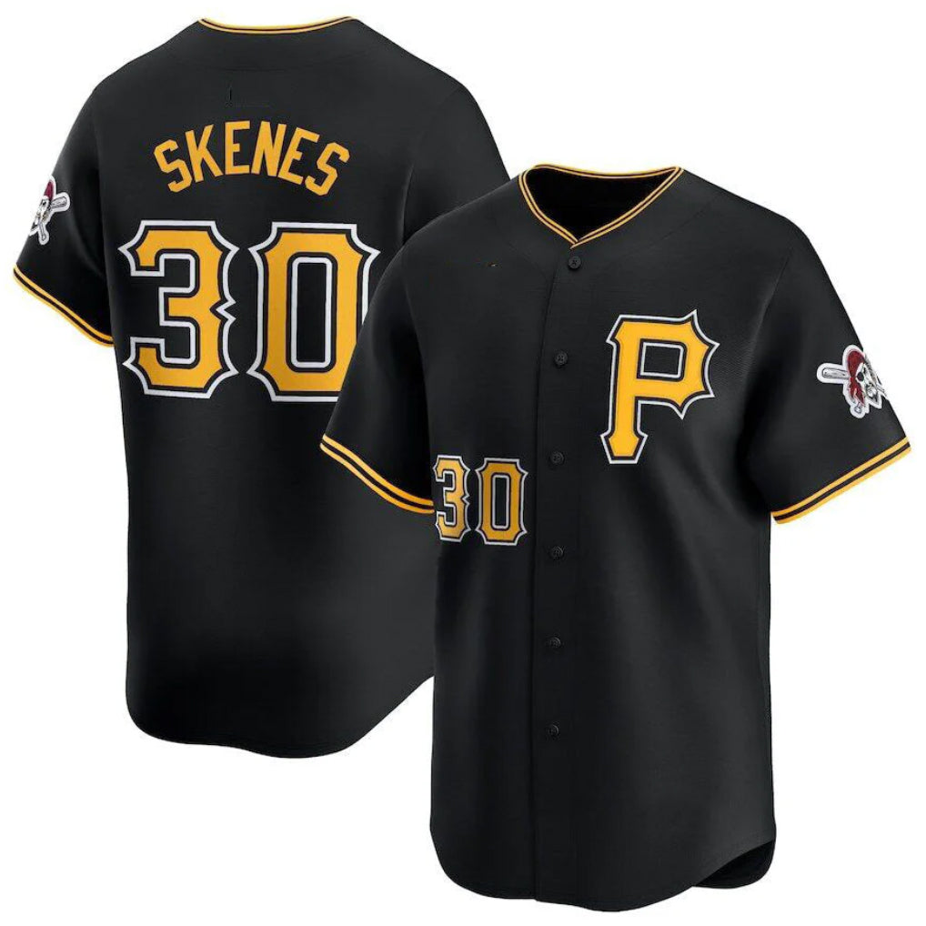 P.Pirates #30 Paul Skenes Player Black Alt Limited Home Qdoa Stitched Jerseys