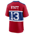 Qdoa NY.Giants #13 Jalin Hyatt Century Red Alternate Player Game Jersey