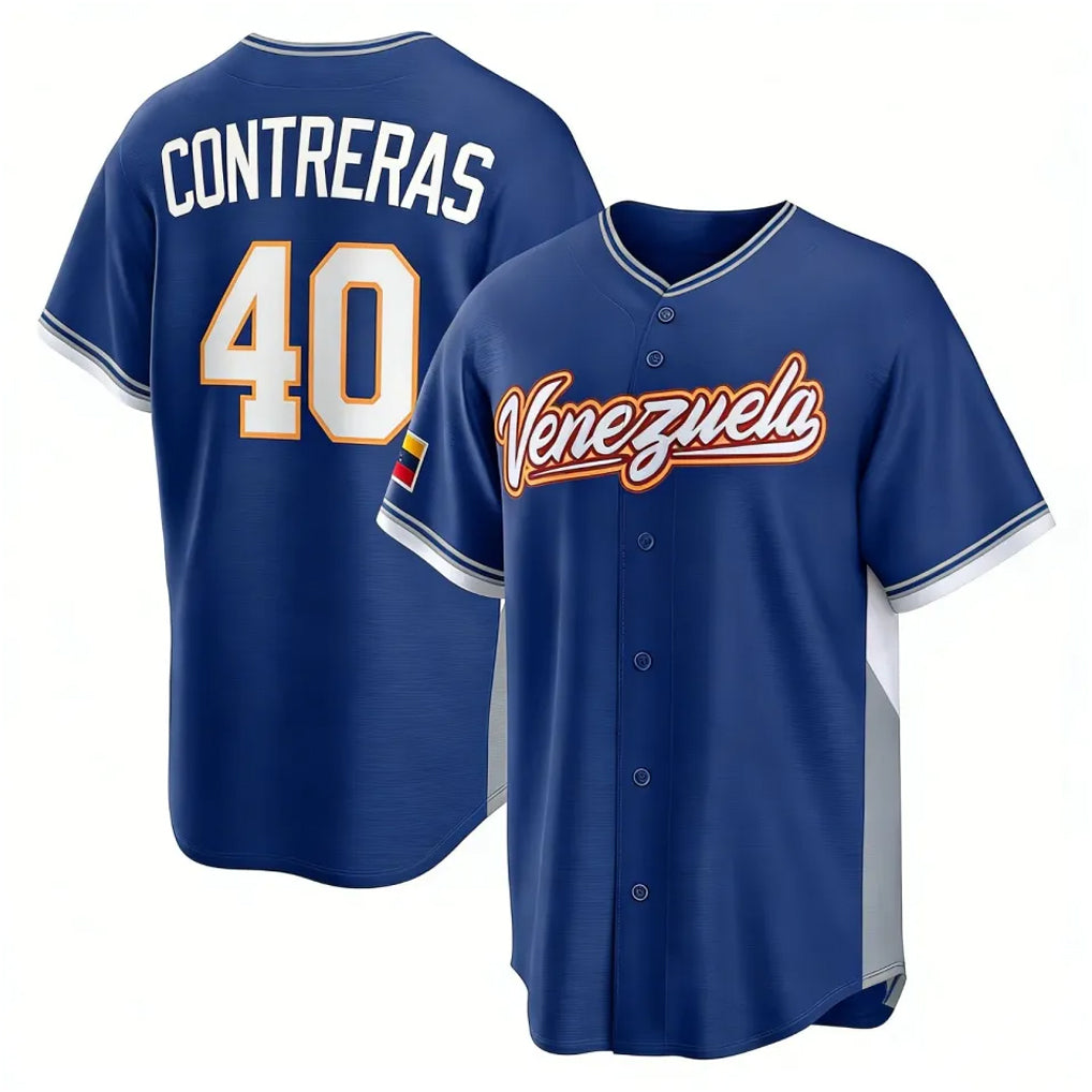 B.Red Sox #40 Willson Contreras Player Royal 2026 World Classic Limited Home Game Qdoa Stitched Jerseys