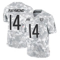 C.Bears #14 Kalif Raymond Player Arctic Camo Salute to Service Limited Qdoa Stitched Jerseys