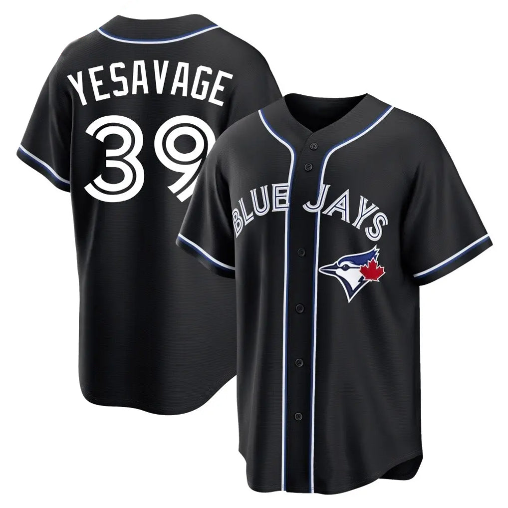 T.Blue Jays #39 Trey Yesavage Player Black Home Game Qdoa Stitched Jerseys