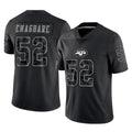 NY.Jets #52 Kingsley Enagbare Player Stealth Black Limited Reflective Home Game Qdoa Stitched Jerseys