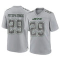 NY.Jets #29 Minkah Fitzpatrick Player Gray Limited Atmosphere Fashion Home Game Qdoa Stitched Jerseys