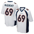 D.Broncos #69 Mike McGlinchey Player White Game Qdoa Stitched Jerseys