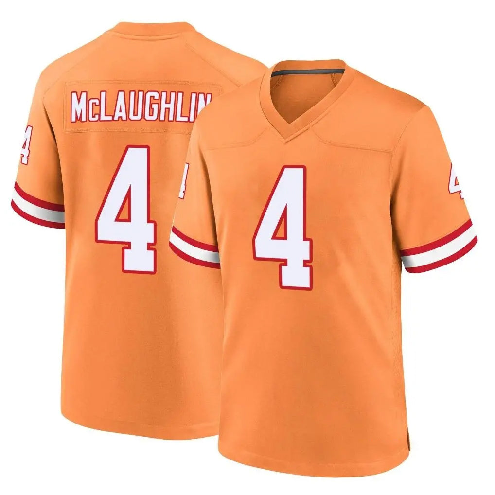 TB.Buccaneers #4 Chase McLaughlin Player Orange Throwback Home Game Qdoa Stitched Jerseys