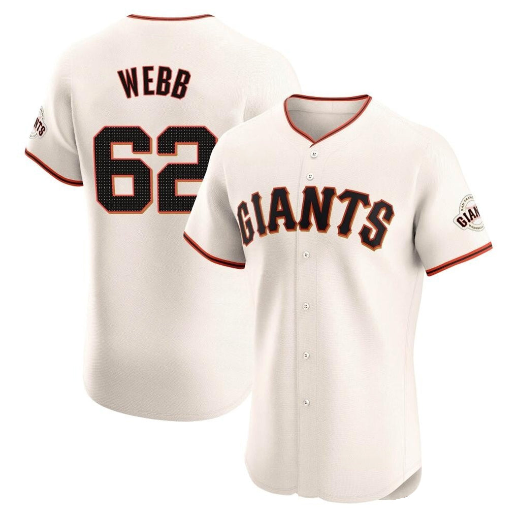 SF.Giants #62 Logan Webb Player Cream Home Limited Elite Qdoa Stitched Jerseys