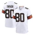 C.Browns #80 Jamari Thrash Player White Home Game Qdoa Stitched Jerseys