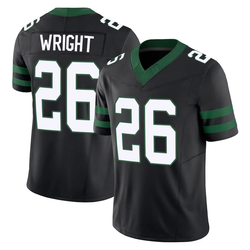 NY.Jets #26 Nahshon Wright Player Black Limited Legacy Vapor F.U.S.E. Home Game Qdoa Stitched Jerseys