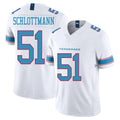 T.Titans #51 Austin Schlottmann Player White Limited Vapor F.U.S.E. Home Game Qdoa Stitched Jerseys