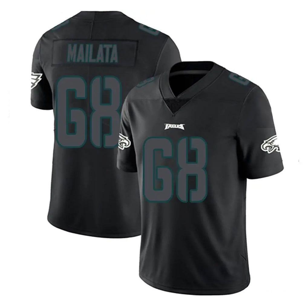 P.Eagles #68 Jordan Mailata Player Limited Black Impact Home Game Qdoa Stitched Jerseys