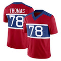 NY.Giants #78 Andrew Thomas Player Red Century Vapor F.U.S.E. Home Game Qdoa Stitched Jerseys