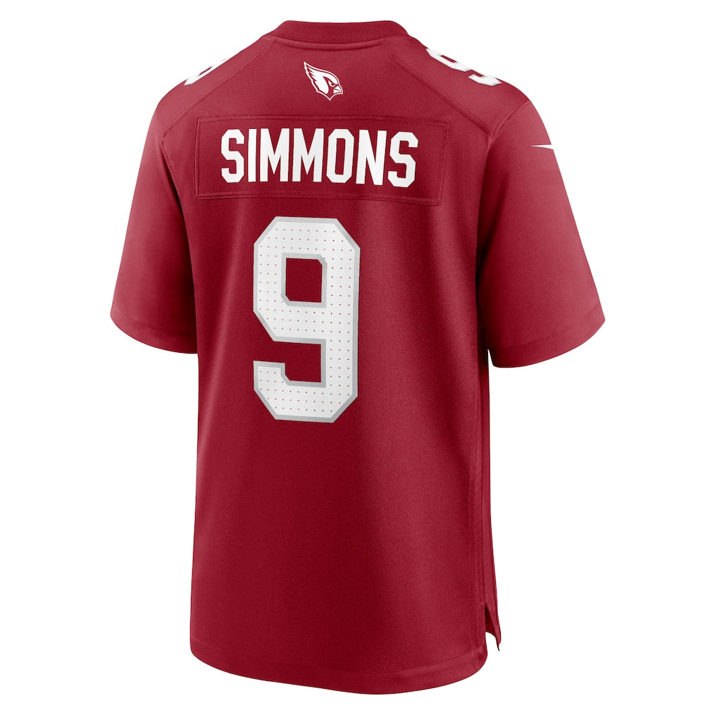 Qdoa A.Cardinals #9 Isaiah Simmons Cardinal Team Game Jersey