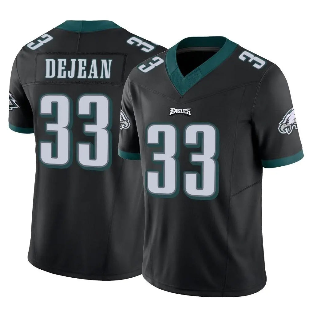 P.Eagles #33 Cooper DeJean Player Black Limited Vapor F.U.S.E. Home Game Qdoa Stitched Jerseys
