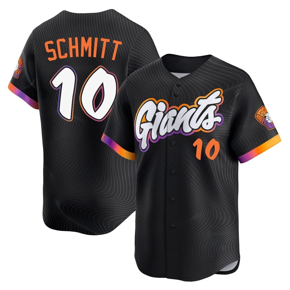 SF.Giants #10 Casey Schmitt Player Black 2025 City Connect Home Limited Qdoa Stitched Jerseys