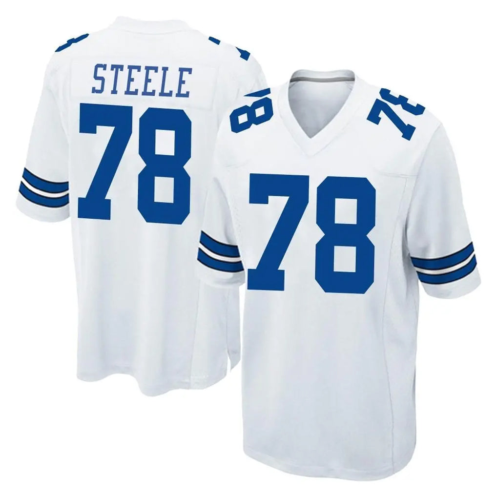 D.Cowboys #78 Terence Steele Player White Home Game Qdoa Stitched Jerseys
