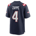 Qdoa NE.Patriots #4 Bailey Zappe Navy Game Player Jersey