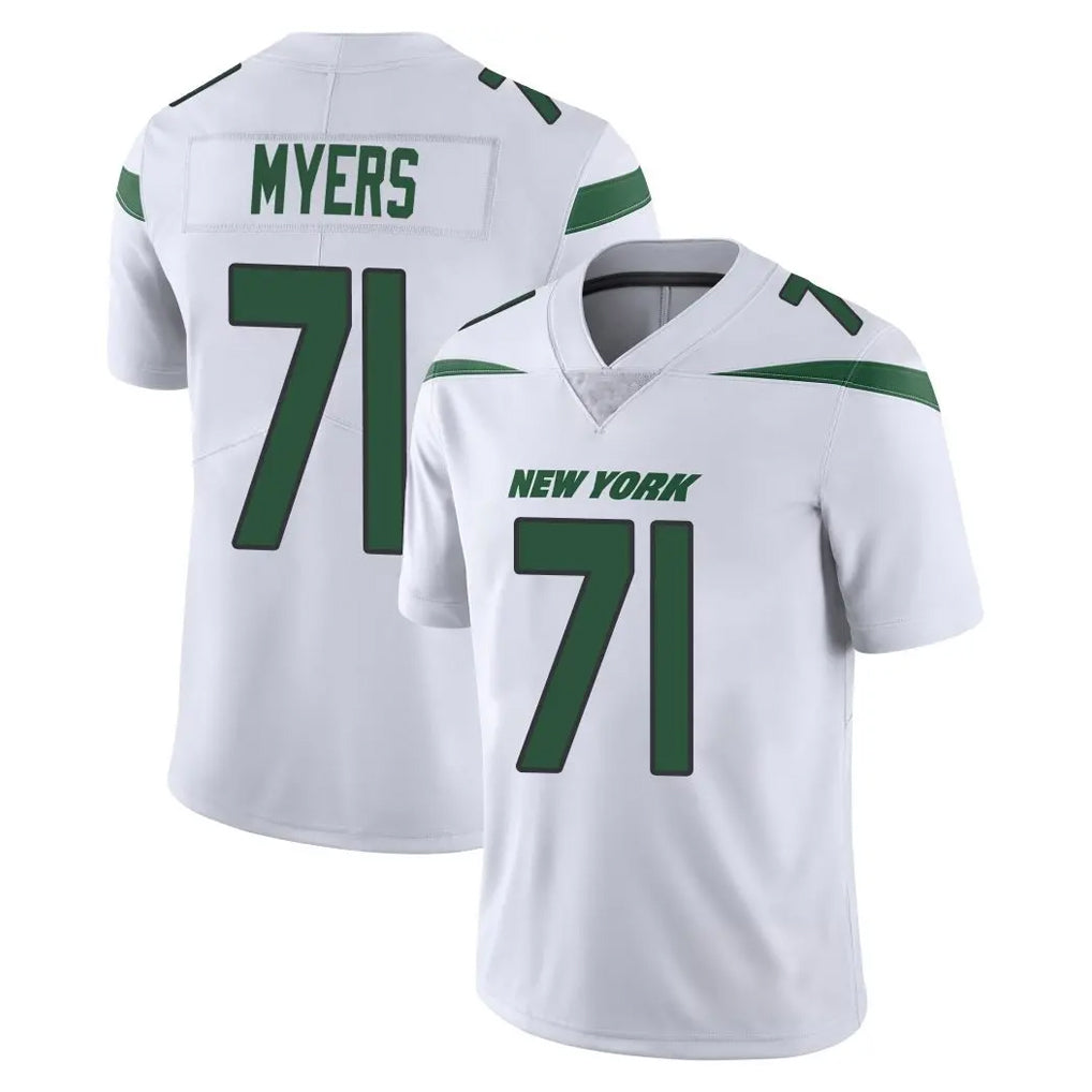 NY.Jets #71 Josh Myers Player White Spotlight Limited Vapor Home Game Qdoa Stitched Jerseys