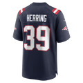 Qdoa NE.Patriots #39 Tyron Herring Navy Game Retired Player Jersey