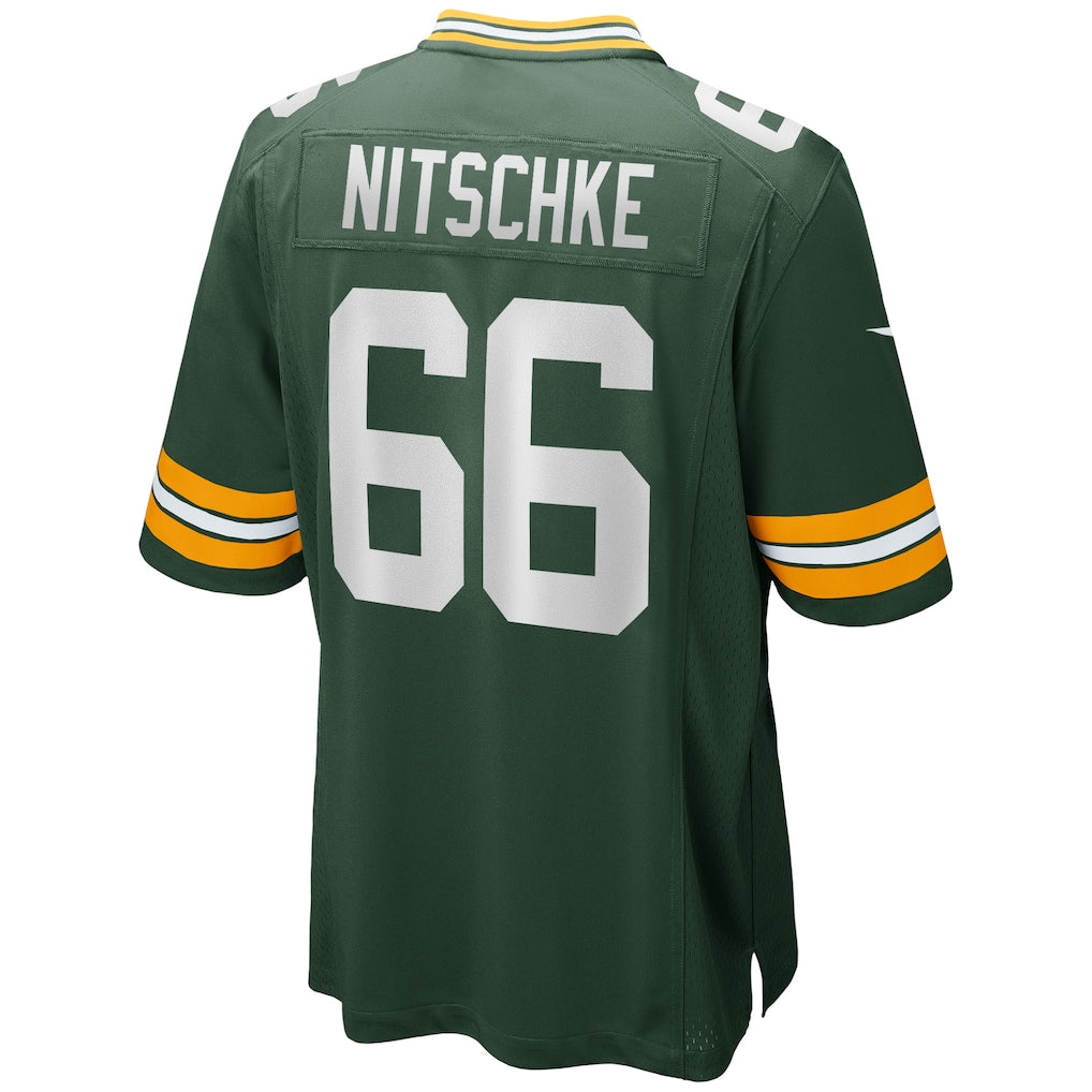 Qdoa GB.Packers #66 Ray Nitschke Green Game Retired Player Jersey