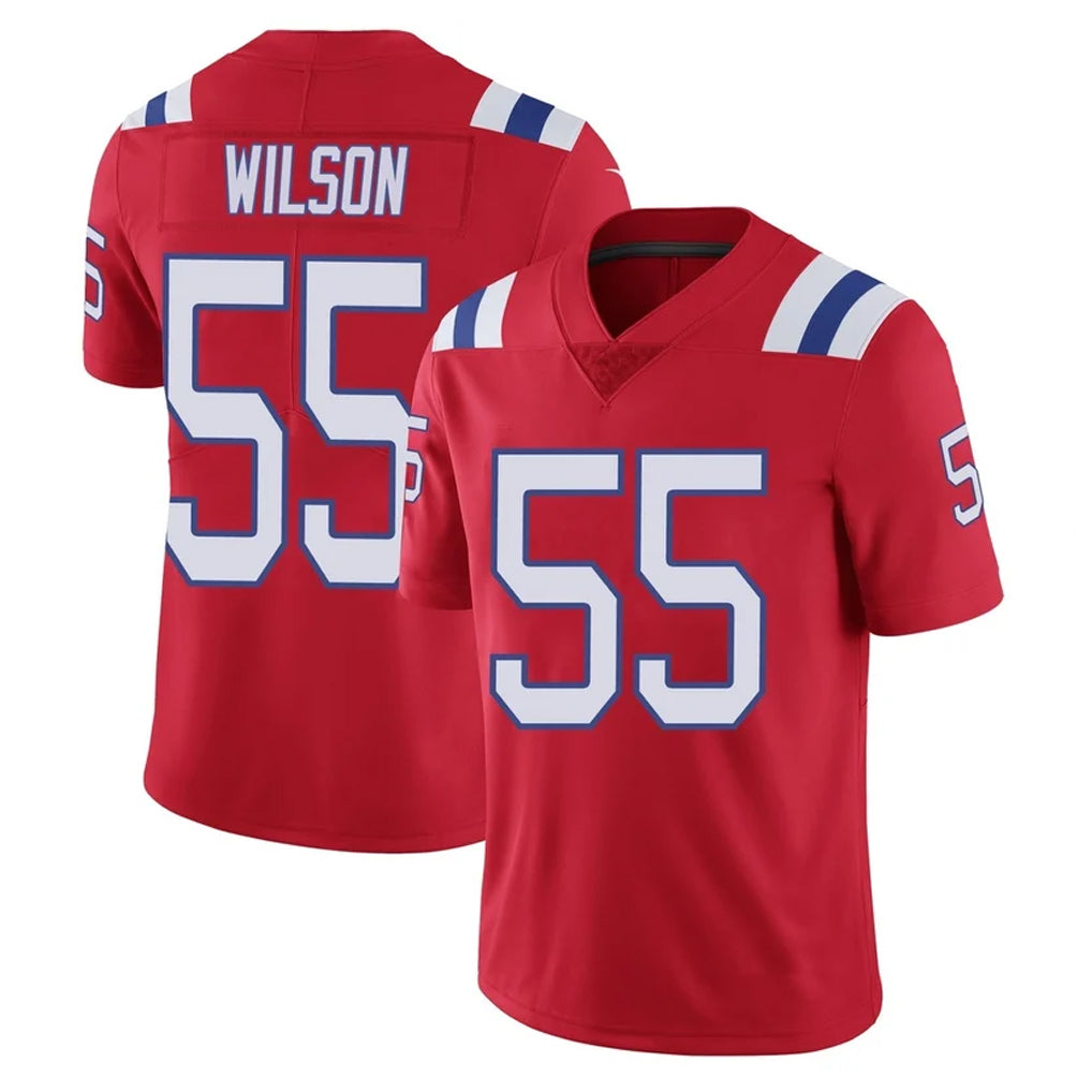 NE.Patriots #55 Jared Wilson Player Red Vapor Untouchable Home Game Qdoa Stitched Jerseys