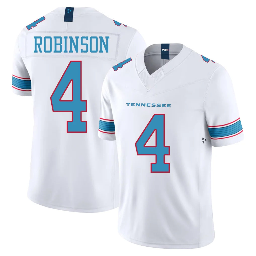 T.Titans #4 Wan'Dale Robinson Player White Limited Vapor F.U.S.E. Home Game Qdoa Stitched Jerseys