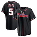 P.Phillies #5 Bryson Stott Player Black Fashion Out Home Game Qdoa Stitched Jerseys