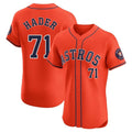 H.Astros #71 Josh Hader Player Orange Home Limited Elite Qdoa Stitched Jerseys