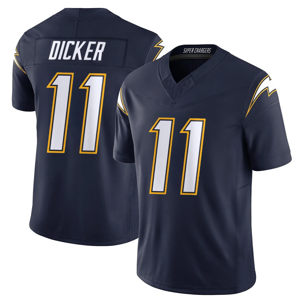 LA.Chargers #11 Cameron Dicker Player Navy Vapor F.U.S.E. Limited Home Game Qdoa Stitched Jerseys