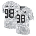 SF.49ers #98 Mykel Williams Player Arctic Camo Limited Salute To Service Home Game Qdoa Stitched Jerseys