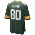 Qdoa GB.Packers #80 Donald Driver Green Game Retired Player Jersey